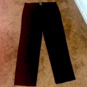 Like new mens 32x30 black dress code pants with buttons and pockets